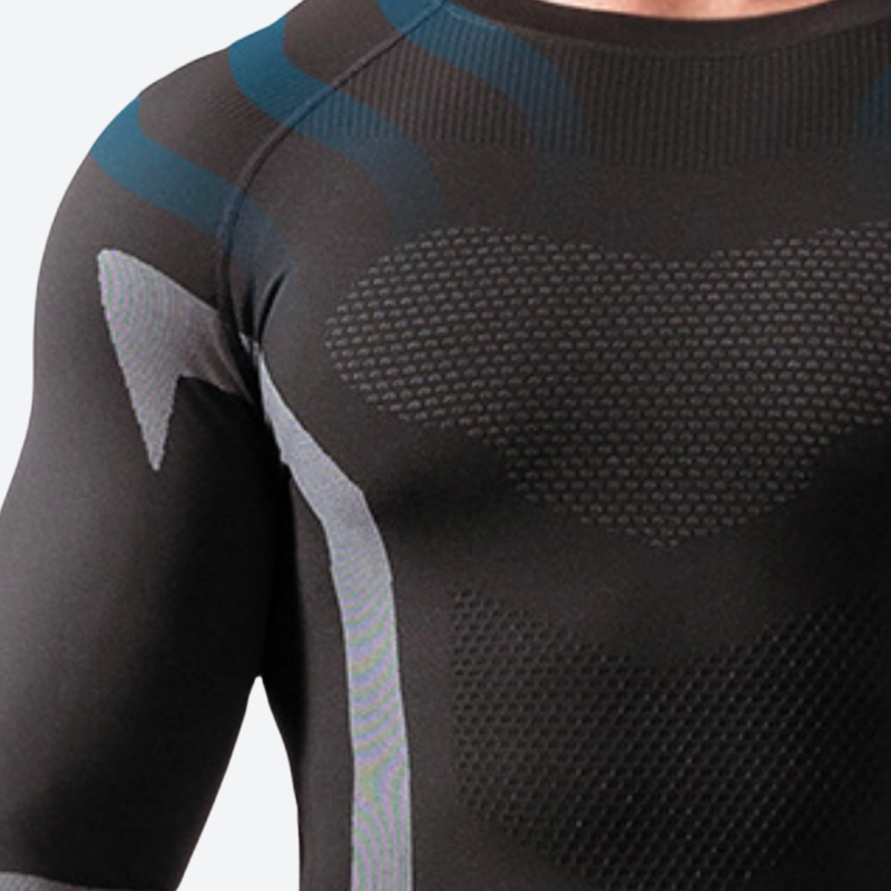 Women's compression suit for snow sports and training - black compression base layer suit, for skiing and snowboarding