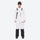Men's waterproof 3L bib snow pants - white bib snow pants with white top, on-model front view, for cold-weather winter sports