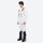 Men's bib snowboard pants with snow gaiters - white bib snow pants with white top, for powder and piste riding