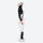 Women's breathable 3-layer suspender ski pants - white bib snow pants with black top, for powder and piste riding