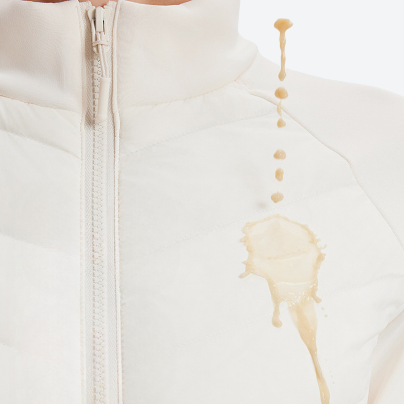 Women's slim-fit goose down jacket for cold days - white down jacket, for travel and daily commute