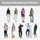 Women's warm packable down midlayer with stretch fabric - down jacket color lineup, for hiking and trail walking