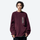 Women's soft lightweight fleece sweatshirt - burgundy crewneck fleece sweatshirt on women, brushed fleece feels soft on skin