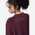 Women's soft lightweight fleece sweatshirt - burgundy crewneck fleece sweatshirt on women, for layering in cool weather
