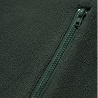 
                  
                    Women's warm brushed fleece top for outdoor - green half-zip fleece sweatshirt, zip close-up, for layering in cool weather
                  
                