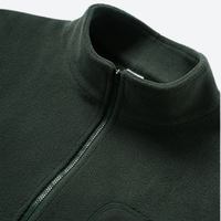
                  
                    Women's versatile fleece pullover with zip chest pocket - green half-zip fleece sweatshirt, for travel and daily commute
                  
                