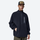 Women's soft lightweight fleece sweatshirt - navy half-zip fleece sweatshirt on men with cap, for travel and daily commute