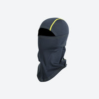 
                  
                    Merino wool ski mask with reflective details - gray merino wool balaclava with yellow stitching, for hiking and trail walking
                  
                