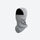 Merino wool ski mask with reflective details - light gray merino wool balaclava, for cycling and commuting