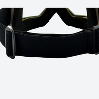 
                  
                    Snow goggles with quick adjust strap buckle - black frame cylindrical ski goggles, for snow sports weekends
                  
                