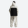Men's breathable 2-layer snowboard jacket and pants - cream and black colorblock jacket with cream pants