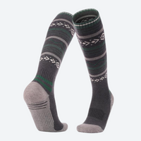 
                  
                    Cushioned compression ski socks for snow sports - fair-isle merino ski socks, for cold-weather training
                  
                