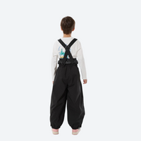 
                  
                    Kids breathable snowboard jacket and bib pants set - black bib pants, for cold-weather winter outdoor fun
                  
                
