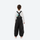 Kids breathable snowboard jacket and bib pants set - black bib pants, for cold-weather winter outdoor fun