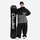 Women's colorblock ski pullover set - black and gray colorblock jacket with black pants, high storm collar blocks wind