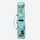 Waterproof snowboard travel bag with wheels - mint graffiti print wheeled snowboard bag, upright view, for snow sports travel