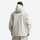 Men's breathable ski jacket with chest zip pockets - white jacket, on-model back view, for powder days and winter commute