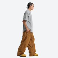 
                  
                    Unisex snowboard jacket and pants set - coffee brown snow pants with gray tee, for skiing and snowboarding
                  
                