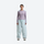 Women's 2-layer snowboard jacket and pants - lavender base layer top with mint snow pants, for powder days and winter commute