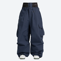 
                  
                    Women's waterproof 3L snow pants - navy snow pants, front product view, for powder and piste riding
                  
                