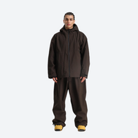 
                  
                    Men's breathable ski jacket with wide-leg pants - coffee brown jacket with coffee pants, for resort and street wear
                  
                