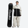Women's colorblock ski jacket set - cream and black colorblock jacket with cream pants, high storm collar blocks wind