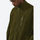 Warm textured fleece jacket with contrast zip - olive honeycomb fleece jacket on men with beanie