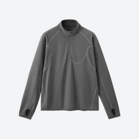 
                  
                    Breathable warm fleece pullover with half zip - lavender dark gray and mint boxfleece half-zip sweatshirt
                  
                