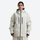 Women's waterproof 2L snow jacket and pants - white jacket, on-model front view, for resort and street wear