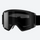 Snow goggles with quick adjust strap buckle - black frame smoke cylindrical ski goggles, for resort ski days