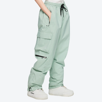 
                  
                    Women's waterproof 2L snow jacket and pants - mint green snow pants, for powder days and winter commute
                  
                
