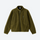 Warm textured fleece jacket with contrast zip - olive honeycomb fleece jacket, for running and outdoor workouts