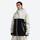 Women's breathable 2-layer snowboard jacket and pants - cream and black colorblock, for powder days and winter commute