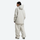 Women's breathable ski jacket with chest zip pockets - white jacket with white pants, for powder days and winter commute
