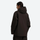 Women's 2-layer snowboard jacket and pants - coffee brown jacket, on-model back view, for skiing and snowboarding