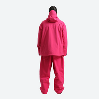 
                  
                    Men's 2-layer snowboard jacket and wide-leg pants - pink jacket with pink pants, for cold-weather winter sports
                  
                