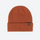 Hearth wool snow beanie with cuffed rib knit - terracotta wool snow beanie, front product view, for daily commute and office