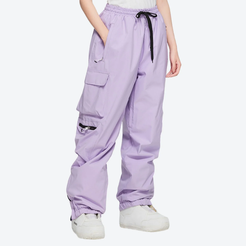 Men's waterproof 2L snow jacket and pants series - lavender snow pants, for powder days and winter commute