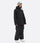 Women's waterproof 3L snow jacket and pants - black jacket with black pants, for cold-weather winter sports