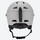 Snow helmet for skiing and snowboarding - matte light gray snow helmet with mirror goggles, for skiing and snowboarding