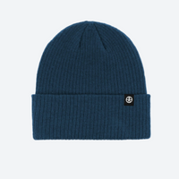
                  
                    Warm wool knit beanie for winter sports - navy wool snow beanie, front product view, for winter mountain trips
                  
                