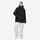 Women's 2-layer snowboard jacket and pants - black jacket with white pants, for skiing and snowboarding