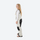Youth 3-layer ski suit with bib pants - cream bib pants with black knee patches, for youth snow play and sledding
