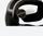 OTG spherical ski goggles - black frame lens magnetic detail, magnetic lens close-up, for ski touring and alpine runs
