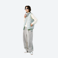 
                  
                    Compact ultralight down vest jacket series - light blue ultralight down vest on women, for layering in cool weather
                  
                