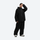 Women's 2-layer snowboard jacket and pants - black jacket with black pants, for skiing and snowboarding