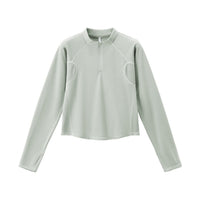 
                  
                    Unisex boxfleece half-zip sweatshirt - lavender black and mint boxfleece half-zip sweatshirt, for travel and daily commute
                  
                