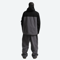
                  
                    Men's breathable 2-layer snowboard jacket and pants - black and gray colorblock jacket with gray pants
                  
                
