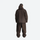 Men's waterproof 2L snow jacket and pants - coffee brown jacket with coffee pants, for cold-weather winter sports