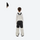Youth 3-layer ski suit with bib pants - cream bib pants with black knee patches, for cold-weather winter outdoor fun